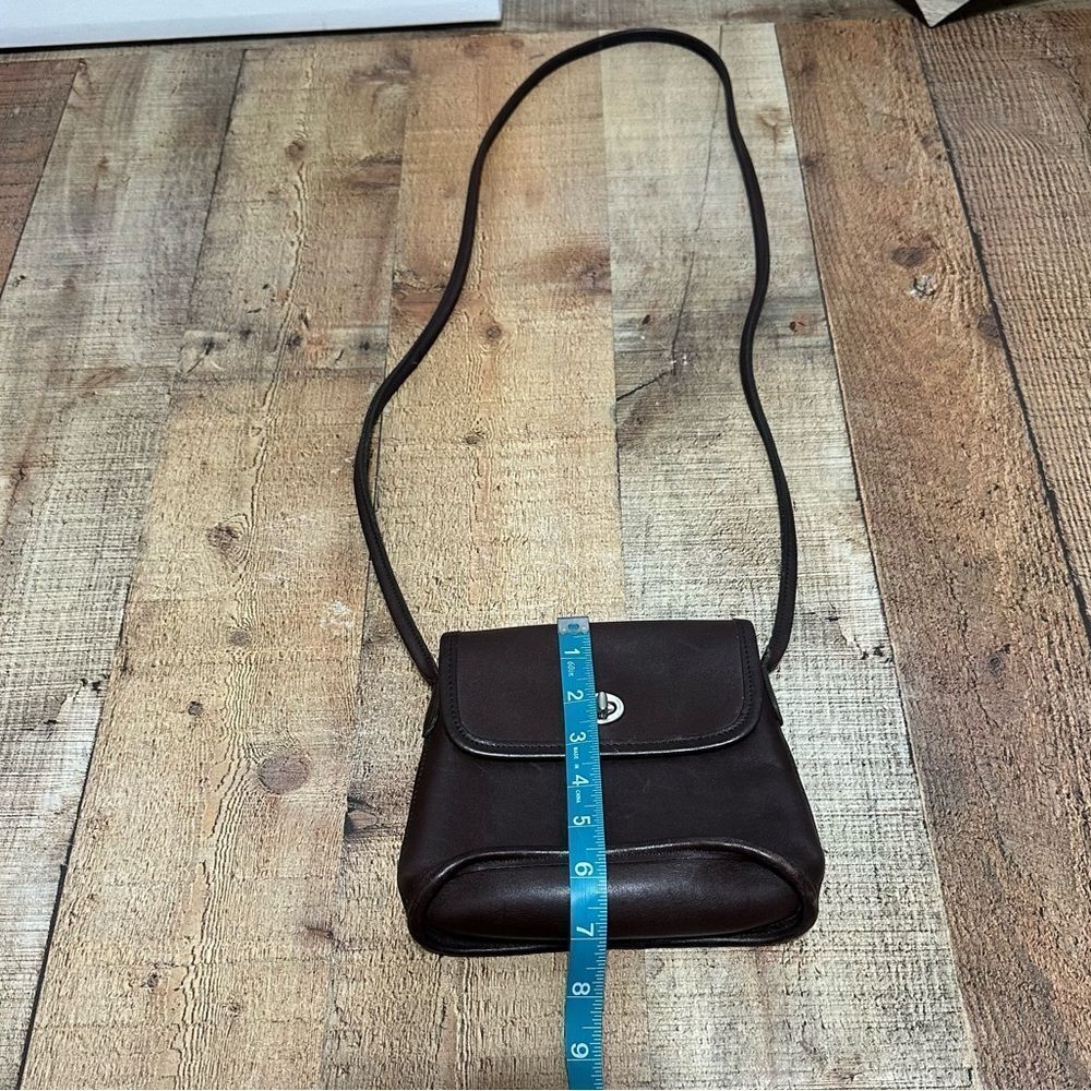 Coach Vintage Tango Mini Crossbody 9049 Brown Leather Turnlock - Picture 7 of 11